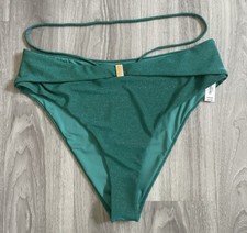Ann Summers Fiji High Waisted Bikini Bottoms UK 18 -Green -New With Tags RRP 18