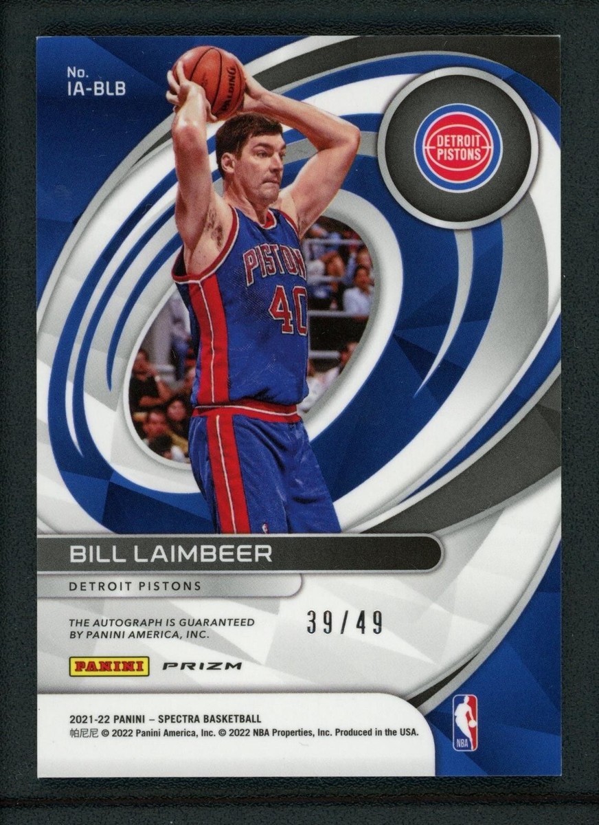 2021-22 Panini Spectra - Icons Autographs Bill Laimbeer #IA