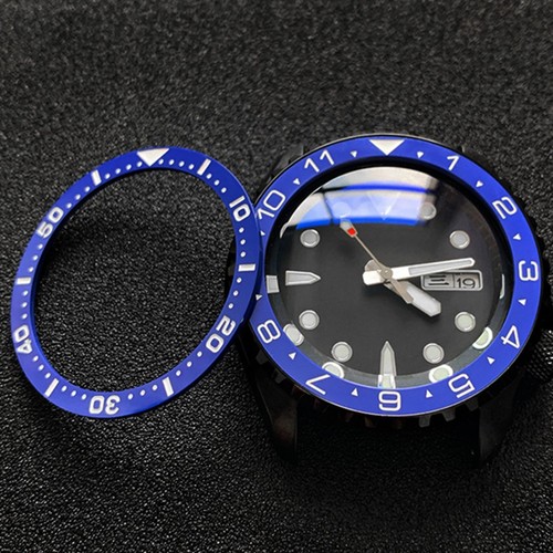 New 38mm Flat Ceramic Watch Bezel Insert Spare Parts Fit For SKX009 SKX007 Watch - Picture 13 of 15