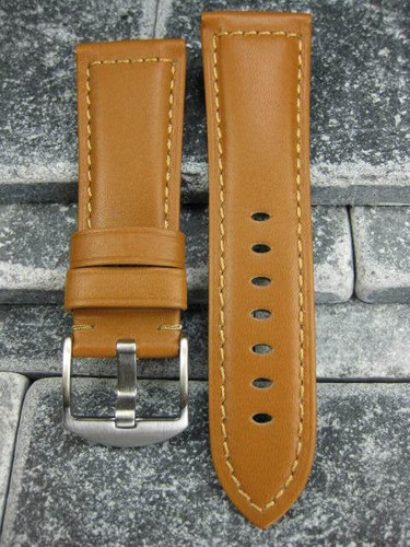 22mm pelle Vitello Cinturino Arancione Fibbia Sganciabile Set per Omega Po