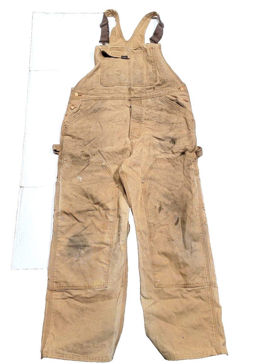 Vintage Levi's Strauss Double Knee Duck Canvas Workwear Bibs