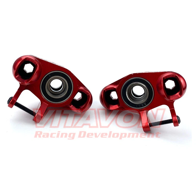 Vitavon Kraton 8S OutCast 8S CNC aluminum7075 front knuckle V2 for Arrma 1/5 red - Image 3 of 4