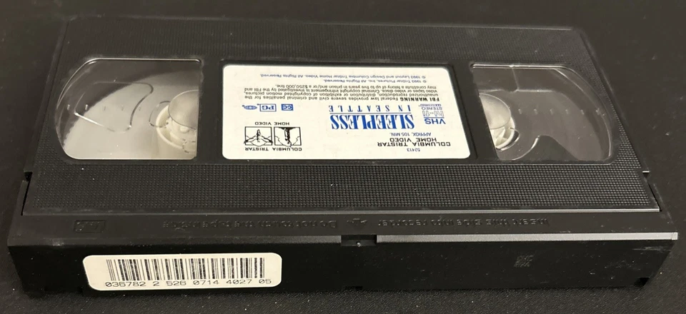 Sleepless In Seattle VHS Video Tape Tom Hanks Meg Ryan (Columbia 1993 Used) - Image 4 of 4