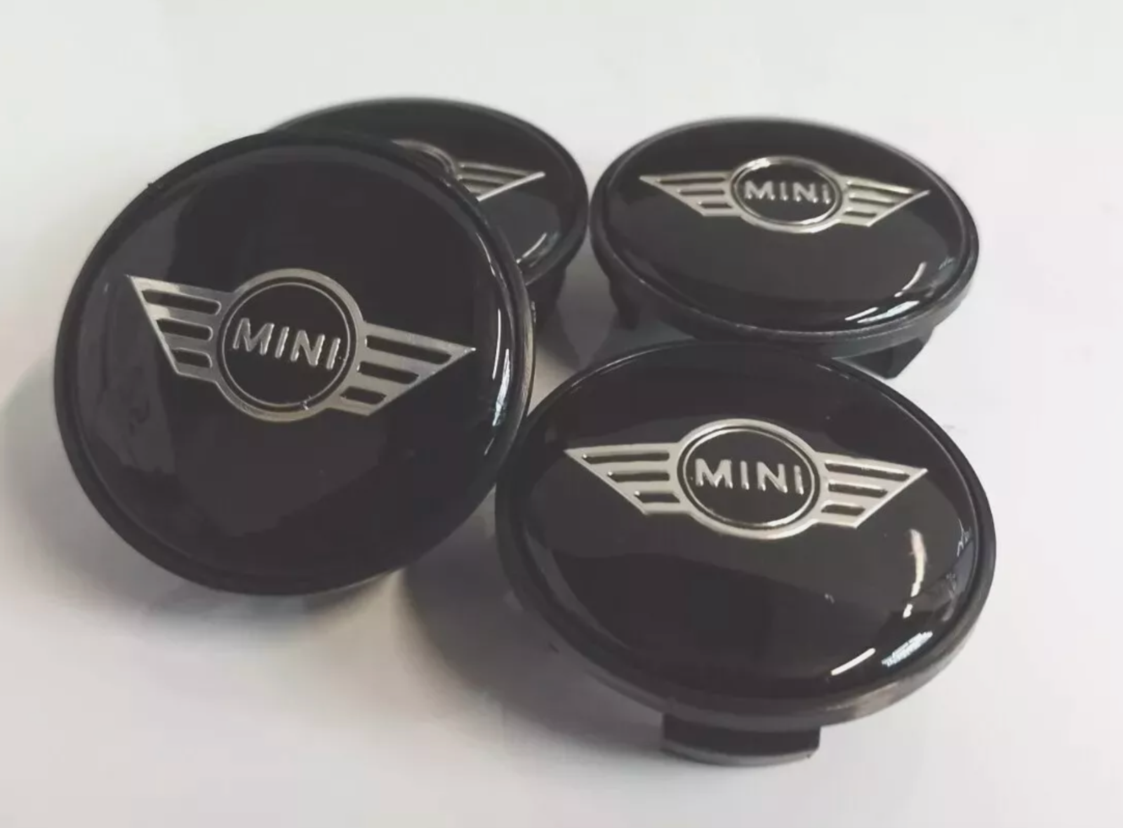 02-16  R53 R56 R50 R52 R60 R55 R58 R61 MINI Cooper WINGS Logo Wheel Center Caps