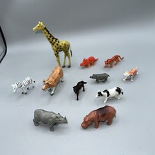 Lot Of 11 Vintage Plastic Animals Most Marked China