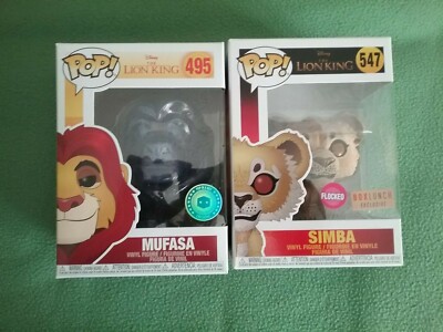 Funko Pop! Disney LION KING Exclusive Set of MUFASA #495 and