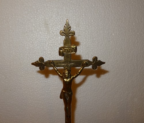 ANCIEN CHRIST EN LAITON FIN 19 ème DEBUT 20 ème - Imagen 2 de 10
