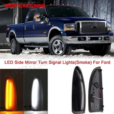 Switchback LED Side Mirror Marker Lights For 03-07 Ford F250 F350 F450 SuperDuty