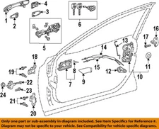 TOYOTA OEM 18-25 Camry Front Door Lock Hardware-Handle Base 6920106160