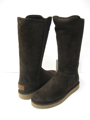 UGG COLLECTION ABREE SUEDE WOMEN TALL BOOTS EXPRESSO US 12 /UK 10.5 /EU 43