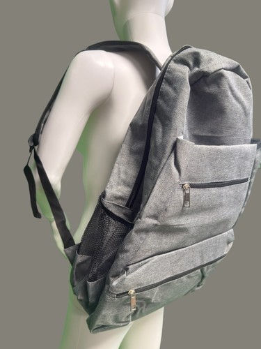 Grey tennis backpack travel cabin rucksack medium size New - Picture 2 of 11