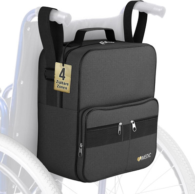 Imedic Deluxe Rollstuhltasche - Rollstuhl Zubehör - Lässt Sich an Den Griffen Be