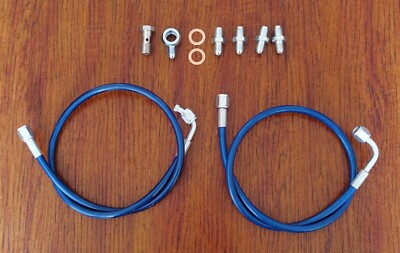 1992-2000 Honda Civic Brake Master Cylinder Line Kit non/deleting ABS SS Braided