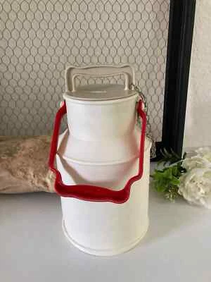 12 ⚜️ Ancien Pot à Lait Vintage en Plastique Bouteille de Lait Made In France - Photo 1/4