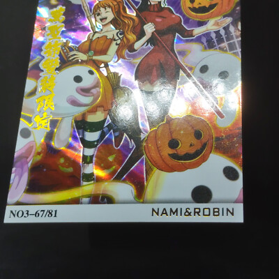 One Piece Top Card TC Nami and Robin NO3-67-81 Holo Foil Card