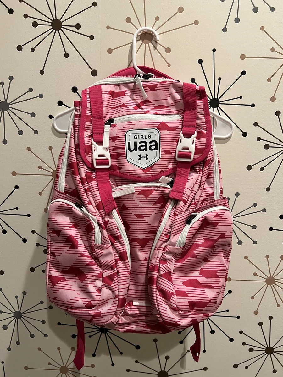Under Armour Girls UAA Coalition Backpack Pink White 1353658 654