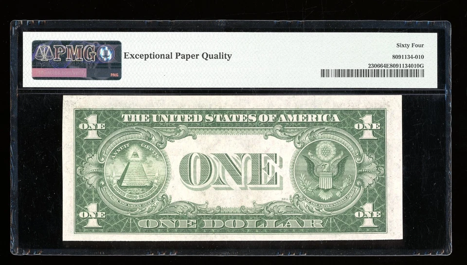 DBR 1935-A $1 North Africa Silver Fr. 2306 IC Block PMG 64 EPQ Serial I31535467C - Image 2 of 2