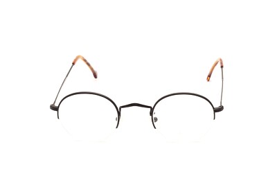 Braun Classics Panto Brille Mod. 505 Fassung Unisex Halbrand Schwarz 44-23mm BC3