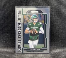 Zach Wilson Rookie New Recruits 2021 PANINI Prizm Football #NR-2 Jets NFL Card
