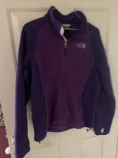 The North Face Ladies Fleece Jacket Size Medium Purple 