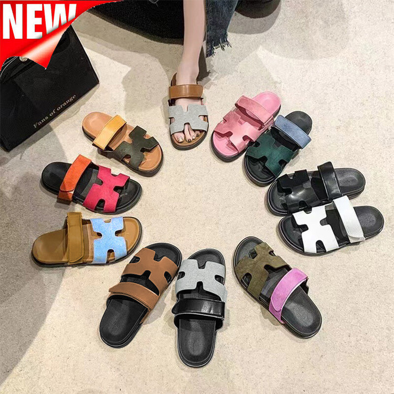 APL Sandalo donna piatto fascia H slide slip on moda sandalo estate spiaggia festa ciabatta