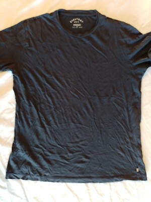 Herren T Shirt Mango Gr Xl Rundhals Blau 21168