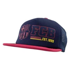 Barcelona Trucker Hat, Snapback, Blue/Red, Licensed
