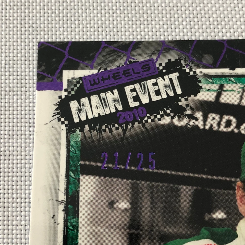 2010 Wheels Main Event Purple Parallel Nascar # 21/25 Dale Earnhardt Jr Racing - Image 2 of 4