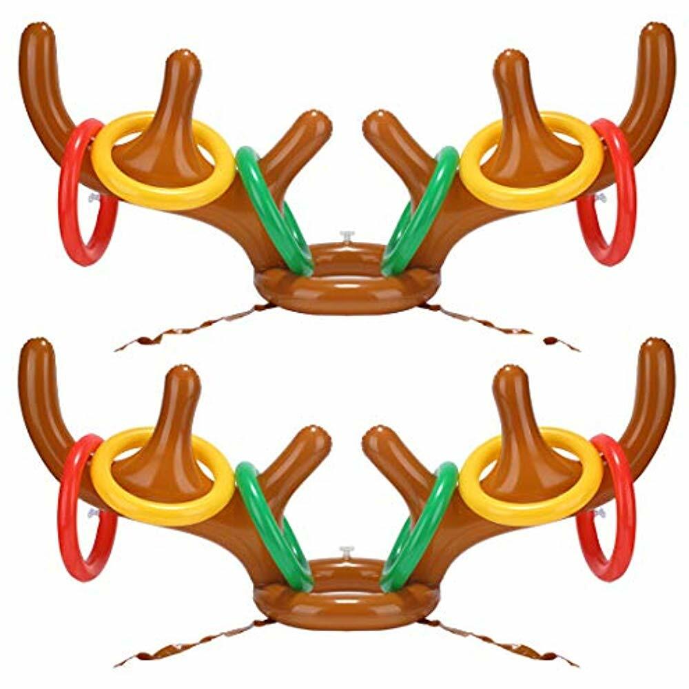 Two-Player Inflatable Reindeer Antler Ring Toss Game For Xmas Party(2  Antlers 12 | eBay