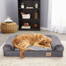 Jumbo High Grade Orthopedic Pet Bed Elastic Foam Sofa Waterproof Dog Bed Lounge 