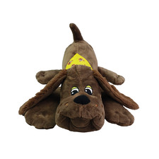 Pound Puppies Classic Brown Zany Dog Puppy Plush Stuffed Animal Toy