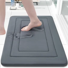 Memory Foam Bathroom Rug Mat 30X20, Ultra Soft and Absorbent Bath Mat, Machine W