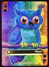 2021 Upper Deck Goodwin Champions Playing Cards 4 of SPADES Hoot