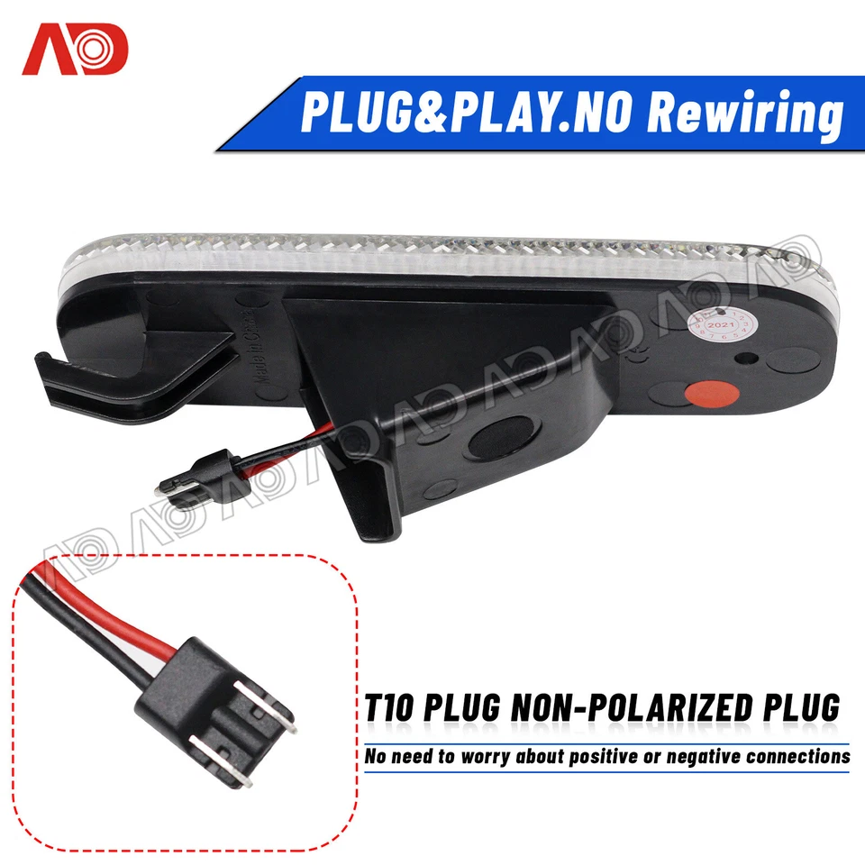 For Infiniti G20 P10 91-96 P11 99-02 4pcs LED Side Marker Lights Amber Red Lamp - Image 2 of 4