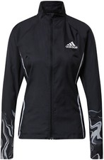 Women adidas Training Jacket Glam On Water Repellent Black Running Jacket NWT