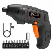 Electric Screwdriver, Tacklife Cordless Screwdriver Rechargeable 1500 mAh Li-on 