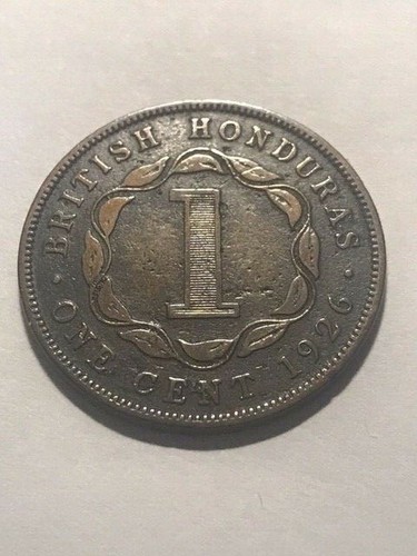 1926 British Honduras1 Cent F++ #12614 - Picture 2 of 4