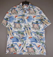 VINTAGE Pierre Cardin Button Up Pocket Shirt Men's Size Medium Summer Beach