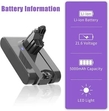 6400mAh V6 Battery For Dyson V6 SV03 SV04 DC61 DC58 DC59 Animal Handheld Vacuum