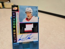 Lassi Thomson 2021-22 UD Premier Super Rookie Patch Auto /49 RPA Senators