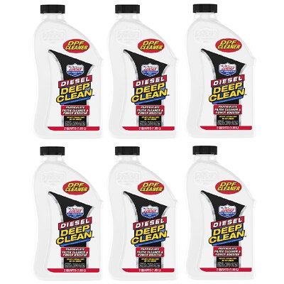 Lucas Oil Diesel DPF Cleaner Deep Clean 2 Quart / 64 Ounce Bottle Set of 6 10873