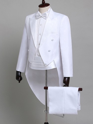 Men's Tuxedo Suit Wedding Prom Sets Party Dinner Tailcoat Business Formal Wear - Picture 15 of 30