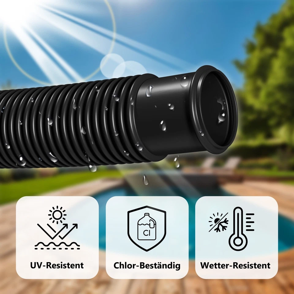 Schwimmbadschlauch Ø 32mm / Ø 38mm Saugschlauch Poolschlauch Solarschlauch - Bild 4 von 4