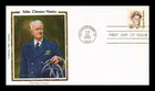 US COVER ADMIRAL CHESTER NIMITZ GREAT AMERICANS FDC COLORANO SILK CACHET