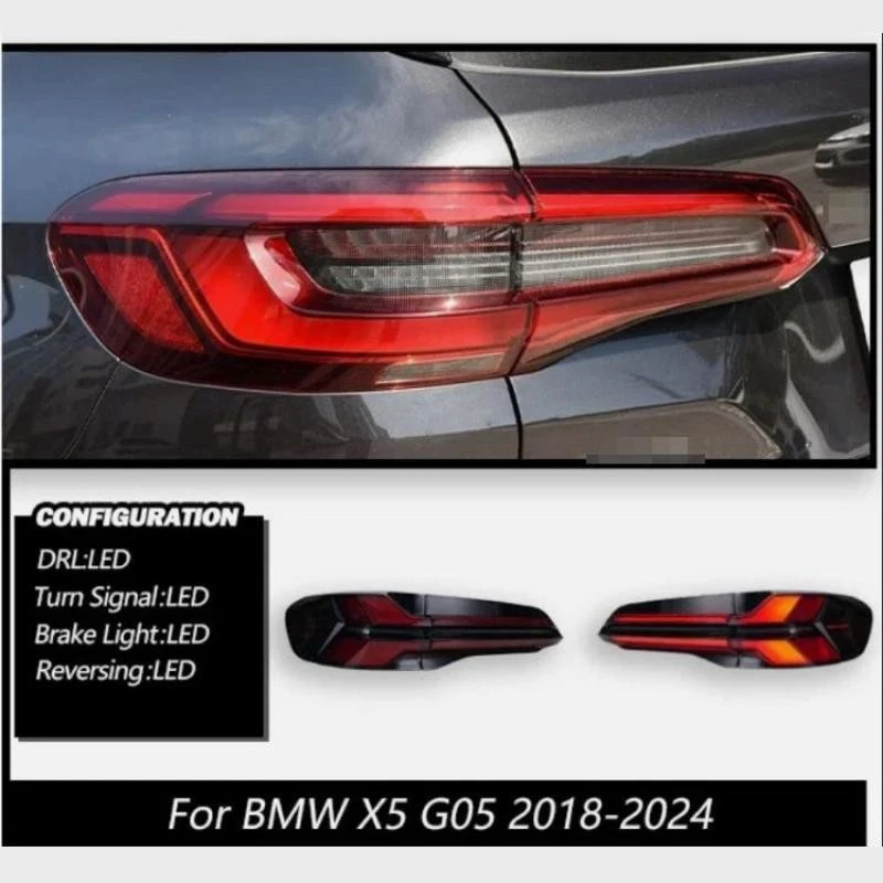 Luces traseras LED 4 PIEZAS para BMW X5 G05 2019 2020 2011 2022 ACTUALIZACIÓN A LCI NUEVO Foto 3 de 4
