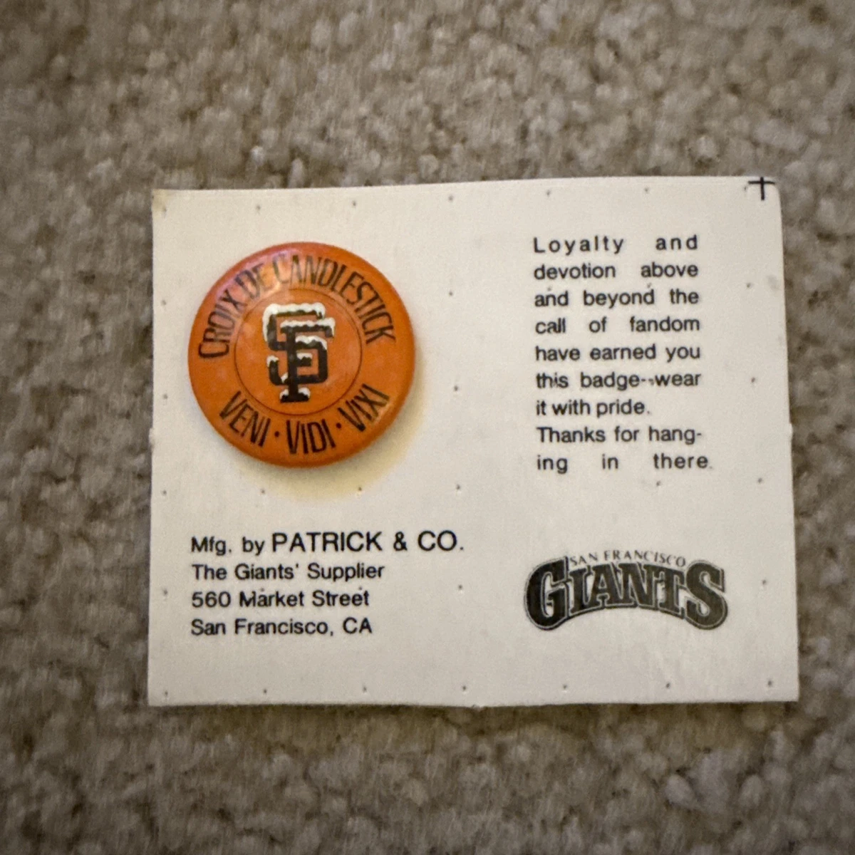 25+ San Francisco Giants Vintage Baseball Pins for sale | Updated