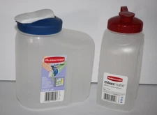 RUBBERMAID 1 QT Pitcher Mixer Mate & Push'n Pour 1.75 QT NEW Pitcher Measurement