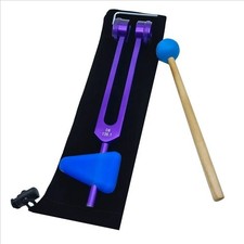 136.1 OM136.1 Aluminum Alloy Tuning Fork with Hammers for Healing Chakra, Soun..