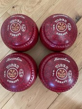 Henselite Tiger Bowls, Size 2H, Mega Grip, WB31, Ruby Red Fleck, Superb