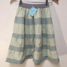Skirt Flannel Girls 5/6 Maxi Green Patchwork Ruffle Tiered Mom and Pop's Kids